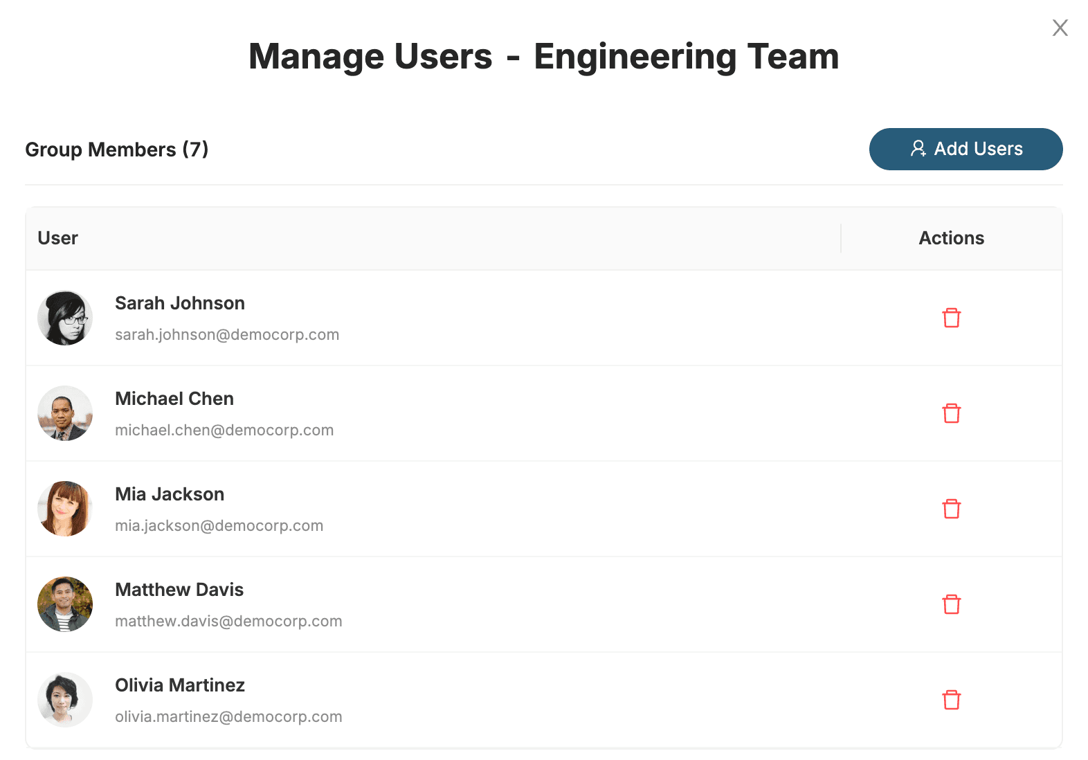 Add Users to Your Group