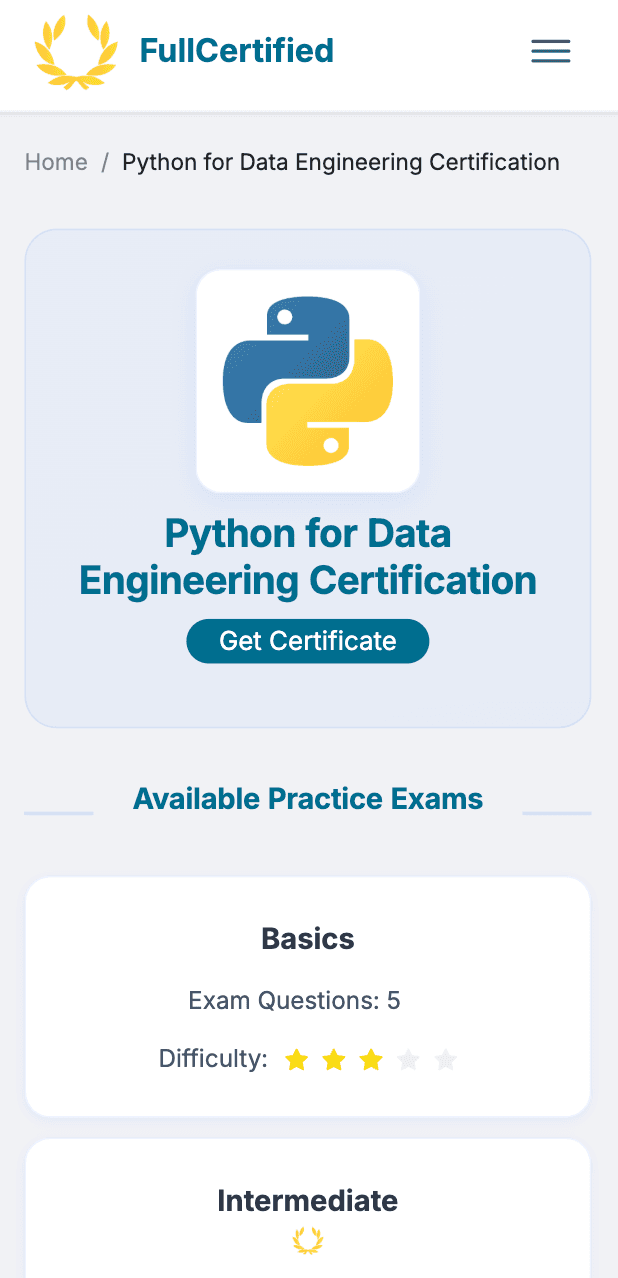 Certifications