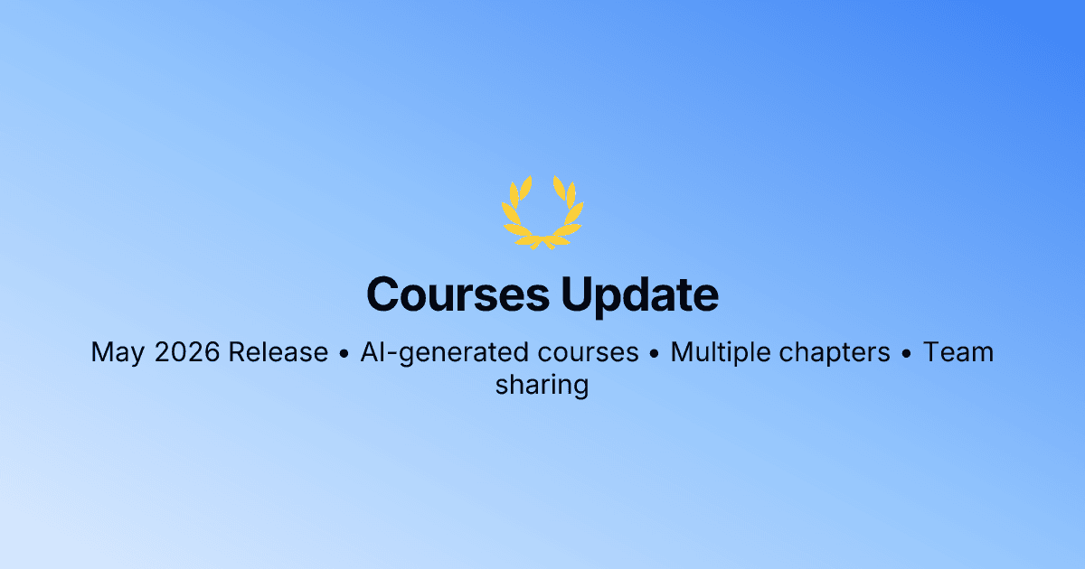 Image for Introducing Courses: May 2026 Release
